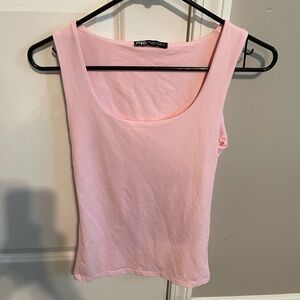 Zara Pink Sleeveless Women's Top